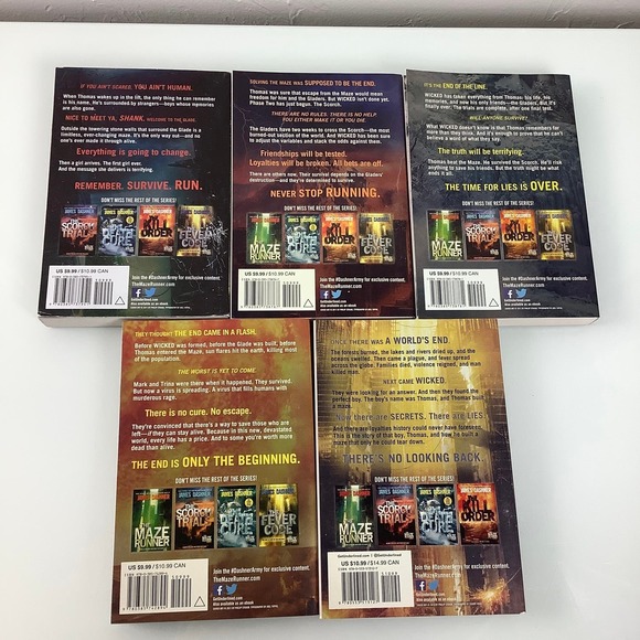 James Dashner The amaze Runner Series 1-5 complete set - Picture 7 of 9